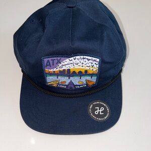 Navy Cap with ATX Lake Travis Snapback